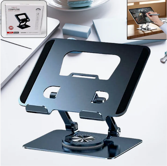 Adjustable Laptop Stand – 360° Rotating Ergonomic | Wiregenix - Image 3