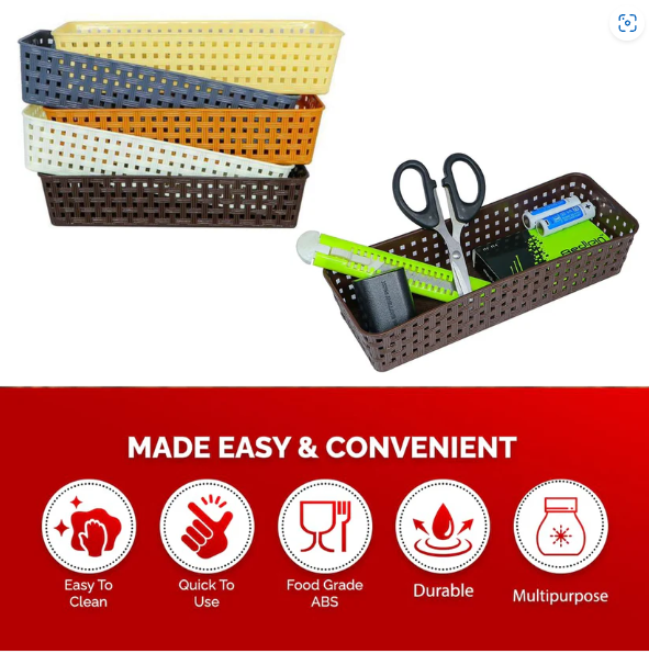 Desk Organizer Tray – 6-Piece Multipurpose Storage | VoltDesk