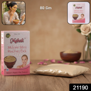 Multani Mitti Rose Face Pack – Herbal Deep Cleansing 80gm