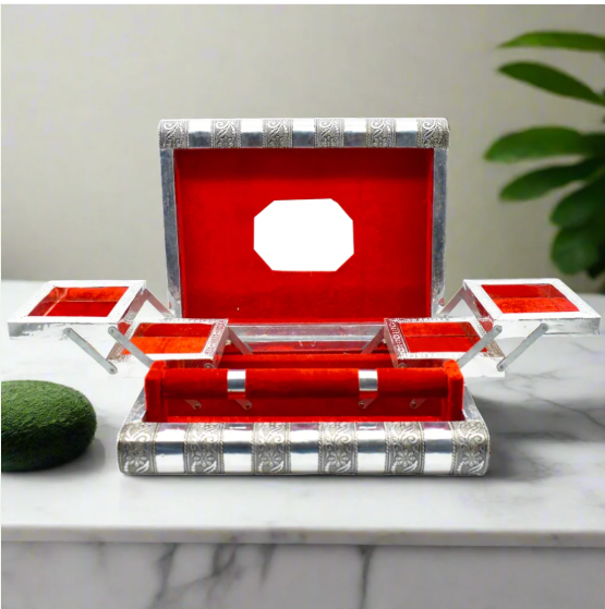 Wooden Jewellery Organizer – Oxidised Bangle Box | LilyGleam