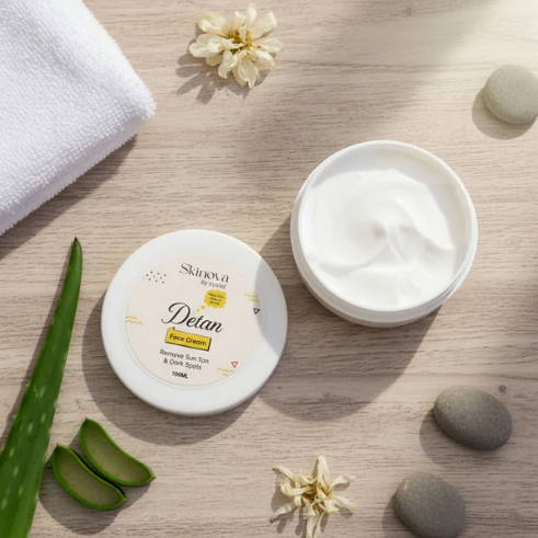 Detan Face Cream – Reduces Sun Tan & Dark Spots 100ML