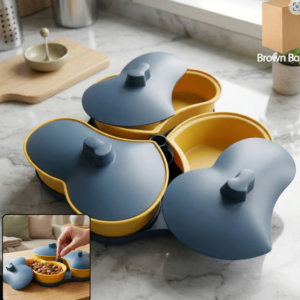 Multipurpose Snack Serving Tray with Lid – Elegant & Convenient