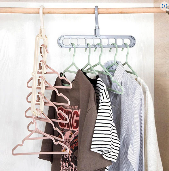 Space Saving Hanger – 9-Hole Wardrobe Organizer | Organivo