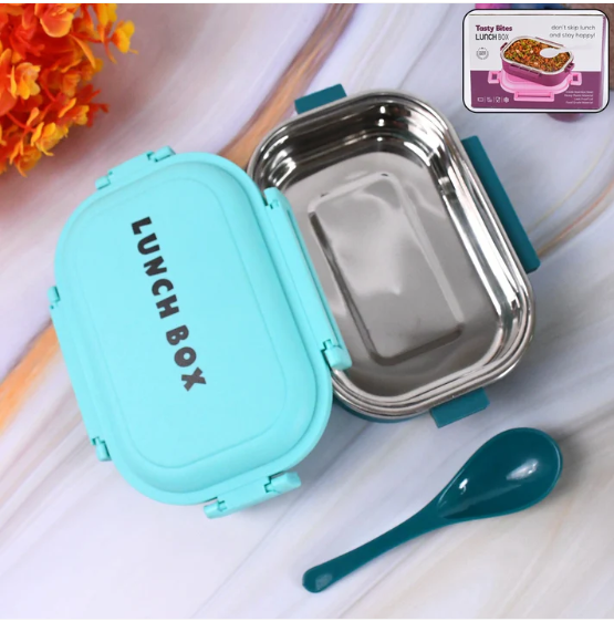Insulated Stainless Steel Lunch Box – Leakproof & Portable 600ml - Image 2