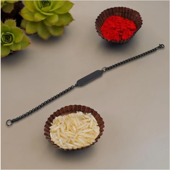Personalized Black Bracelet – Engraved for Men | CustomSpot - Image 3