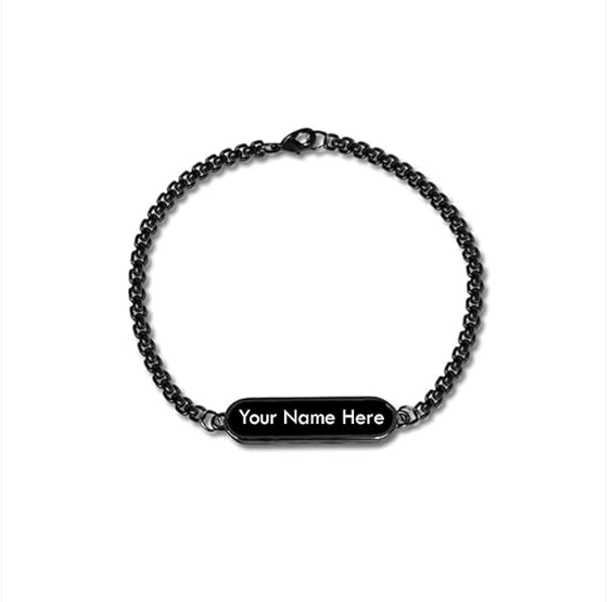 Personalized Black Bracelet – Engraved for Men | CustomSpot - Image 5