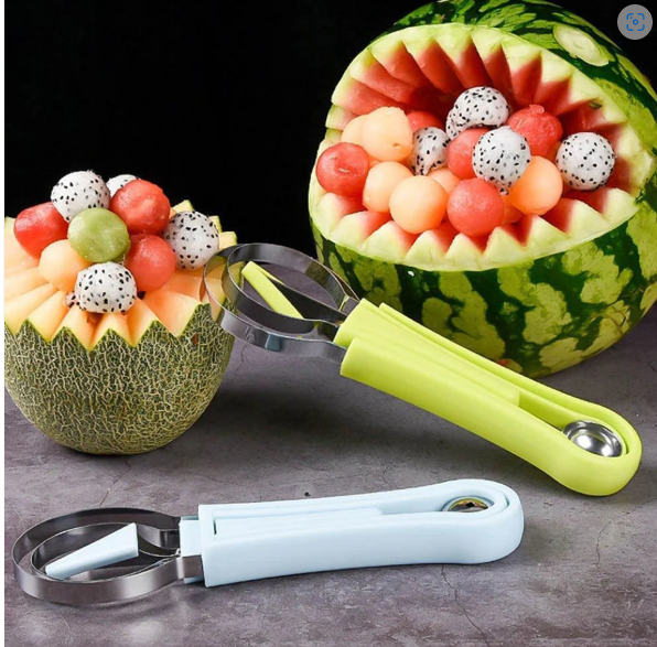 Fruit Baller & Scooper Set – 4-in-1 Stainless Steel | ChefAura