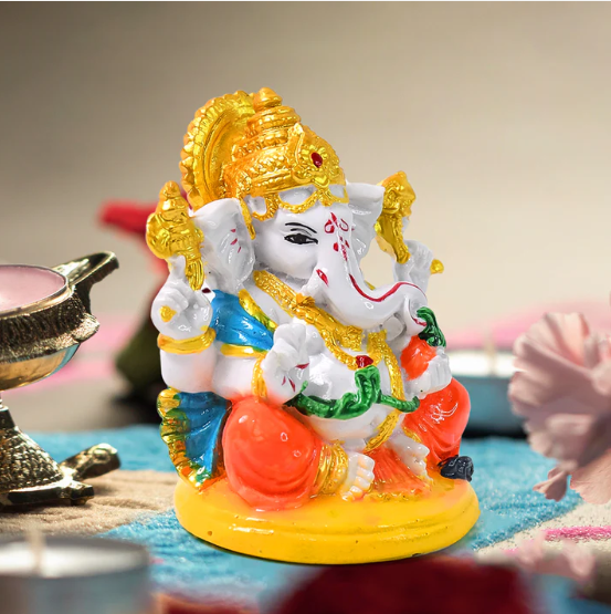 Lord Ganesha Idol – Handcrafted Decorative Showpiece for Home - Image 4