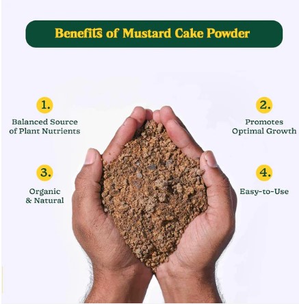 Mustard Cake Fertilizer – Organic Plant Growth Booster 900gm - Image 4