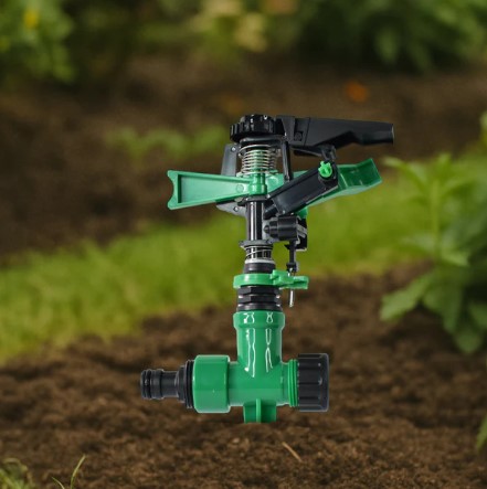 360-Degree Rotating Garden Impact Sprinkler – Adjustable Water Coverage - Image 4