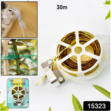 Multipurpose Twist Tie Roll – 30m Built-in Cutter for Garden & Home - Image 3
