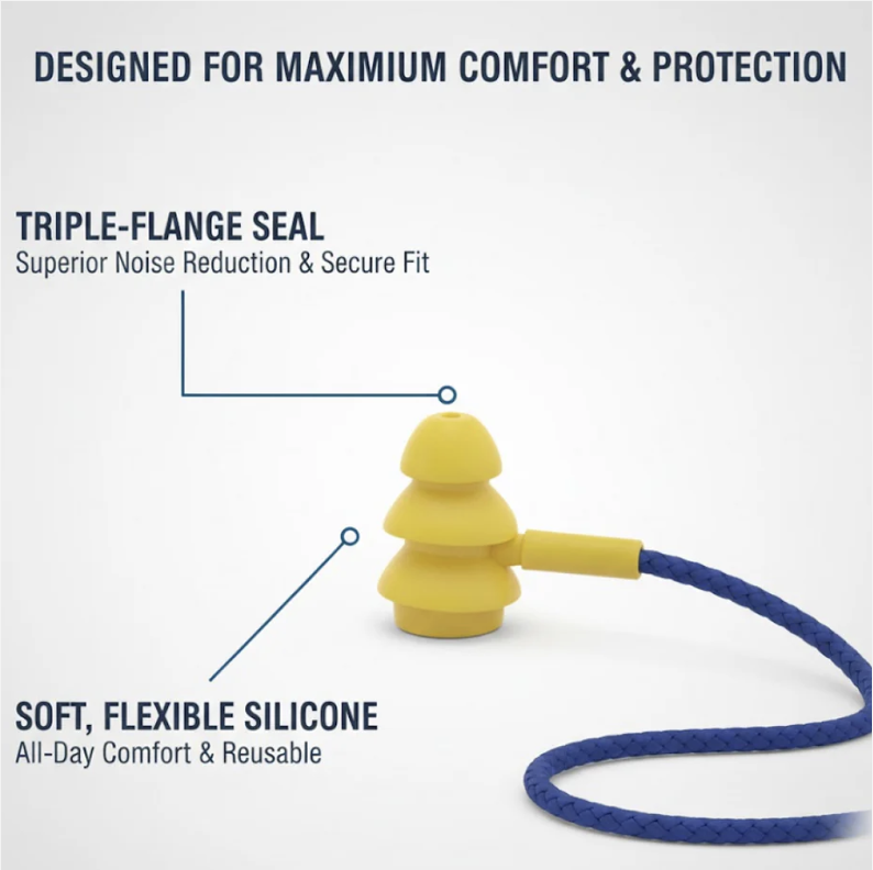 Soft Silicone Ear Plugs – Comfortable Hearing Protection | XcelSafe - Image 4