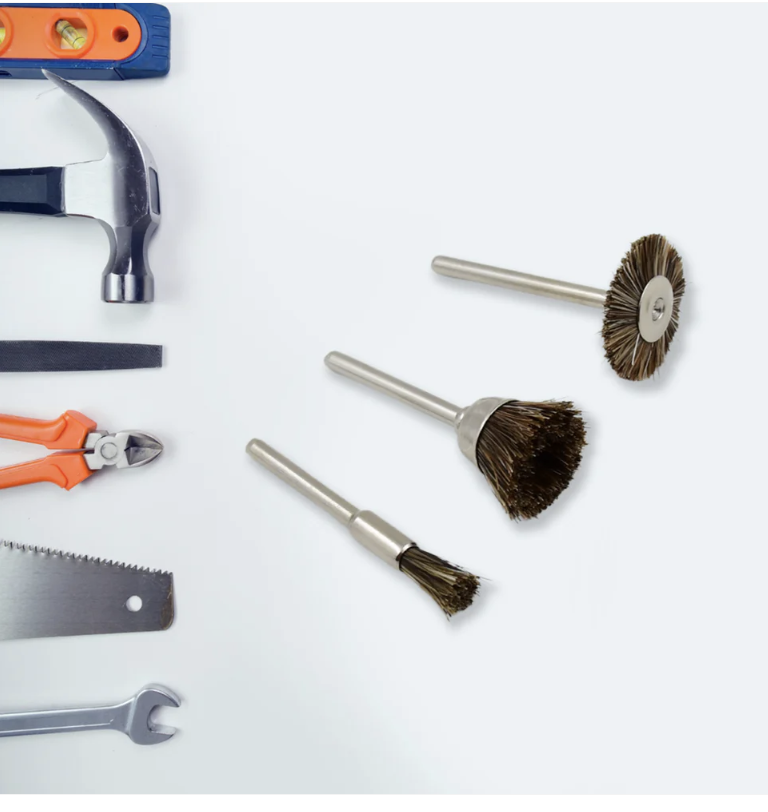 Brass Wire Wheels – 3-Pc Rust & Metal Cleaning Set | ToolMate Pro