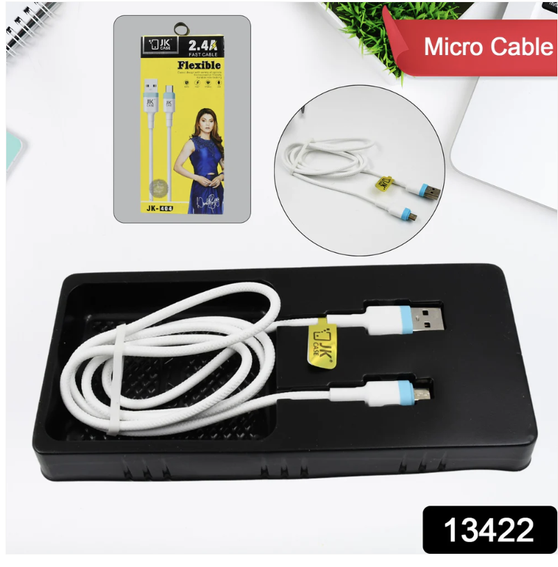 Micro USB Charging Cable – 2.4A Fast Charge & Data Transfer | JK