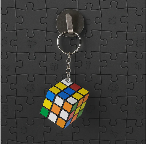 Mini Magic Cube Puzzle – Brain Game Keychain | Boardoria - Image 3