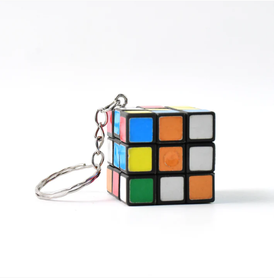 Mini Magic Cube Puzzle – Brain Game Keychain | Boardoria - Image 5