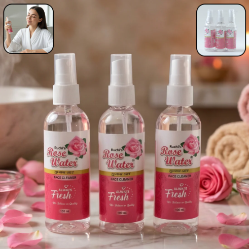 Rose Water Face Spray Set – Hydrating & Refreshing Skincare