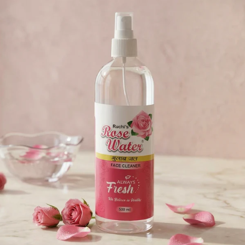 Rose Water Face Cleanser Spray – Hydrating & Refreshing Mist for Skin - Image 4