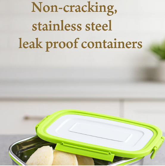 Stainless Steel Lunch Pack – Leak-Proof & Durable | Ganesh - Image 3
