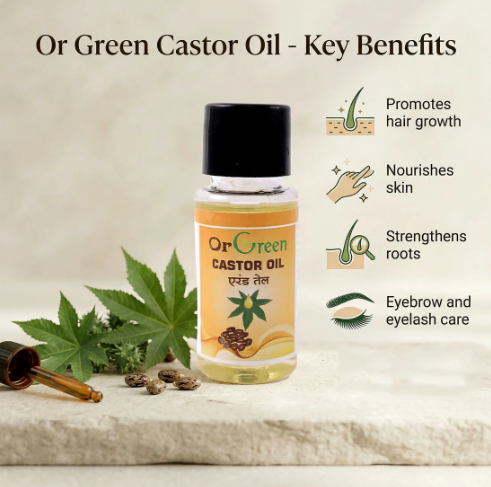 Castor Oil – Natural Multipurpose Hair & Skin Nourishment - 20ml