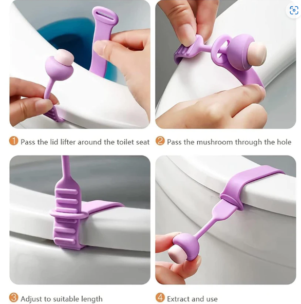 Toilet Seat Lifter – Hygienic Silicone Grip for Bathroom | Bathora
