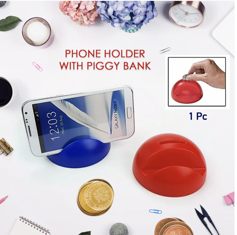 Phone Holder with Coin Bank – ABS Plastic Owl Design | Gambit