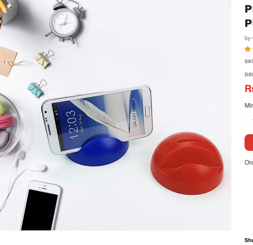 Phone Holder with Coin Bank – ABS Plastic Owl Design | Gambit