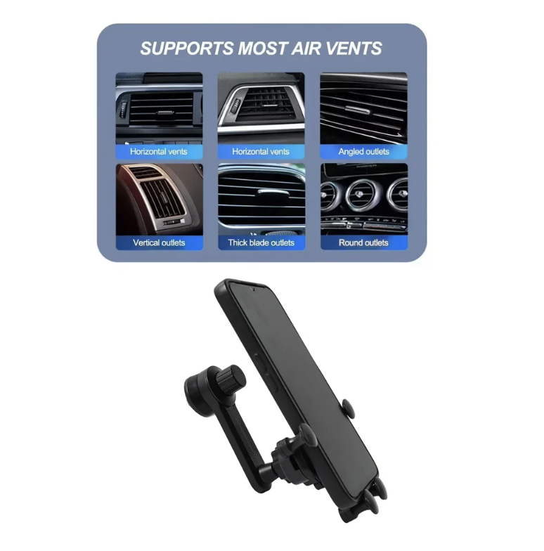 Car Phone Holder – 360° Adjustable Vent Mount for All Phones | Velvet Wheels