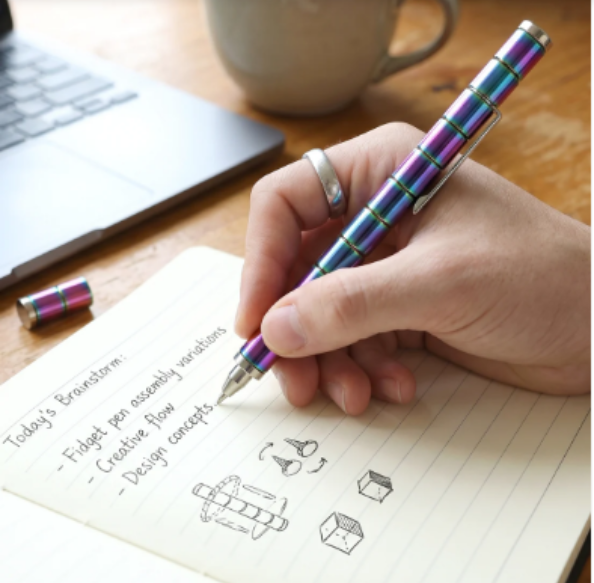 Magnetic Pen – Fidget Spinner & Stress Relief Metal Pen | InkGlow