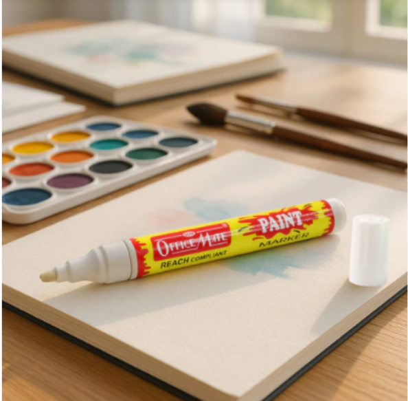 Paint Marker Pen – Permanent Quick-Dry Opaque Ink for Surfaces