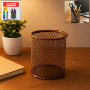Metal Pen Stand – Durable Mesh Pencil Holder for Desk