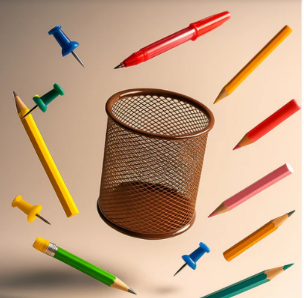 Metal Pen Stand – Durable Mesh Pencil Holder for Desk