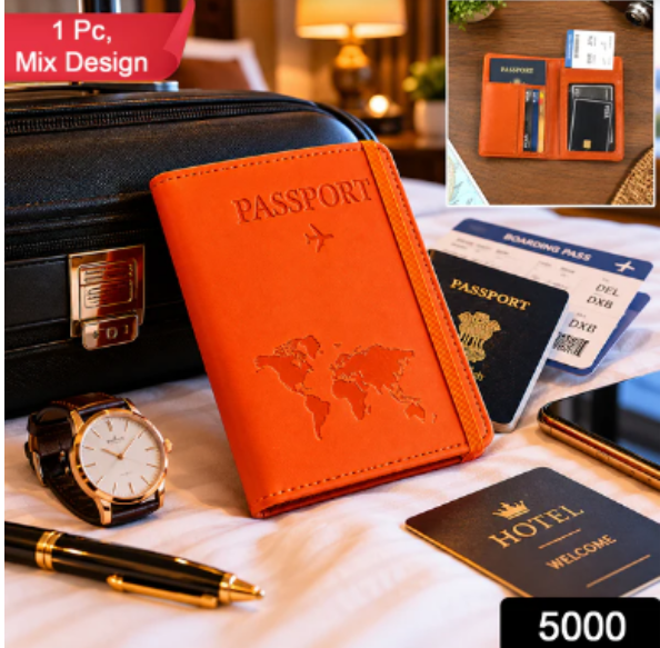 Travel Passport Holder – Durable PU Leather Multifunction Wallet