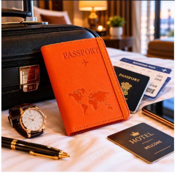 Travel Passport Holder – Durable PU Leather Multifunction Wallet