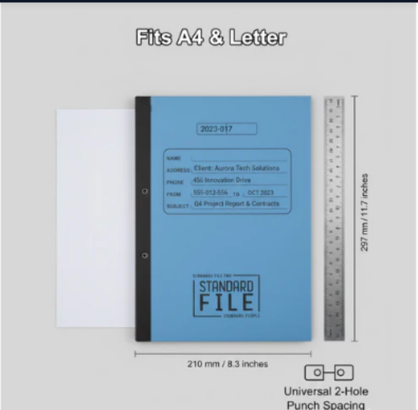 A4 File Folder – Plastic Clip Document Holder | Filora