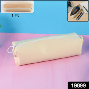 PU Leather Pencil Pouch – Slim, Soft Zippered Stationery Case