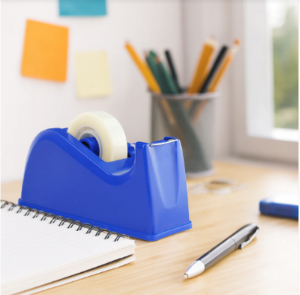 Tape Dispenser Deluxe – Sharp Cutter & Non-Slip Base