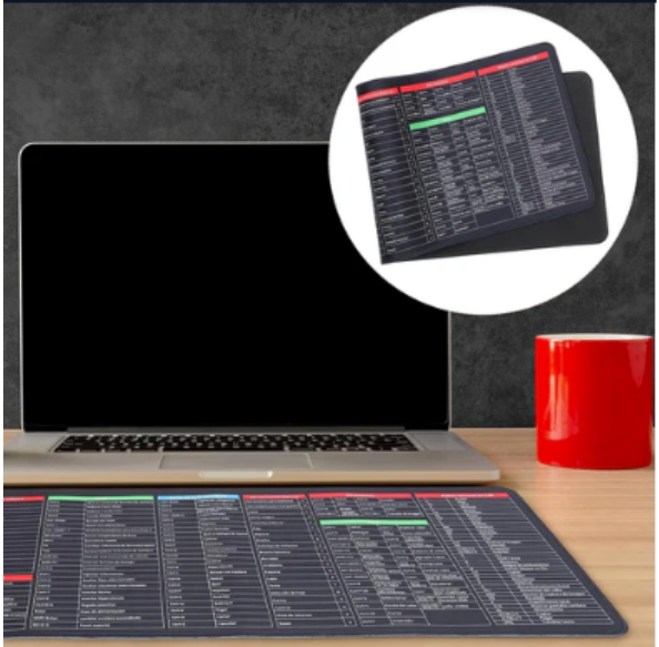 Shortcut Keyboard Mat – Large Anti-Slip Desk Pad | worko