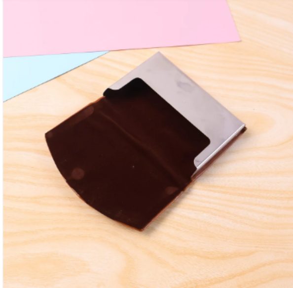Leather Business Card Holder – Slim Magnetic Closure Case