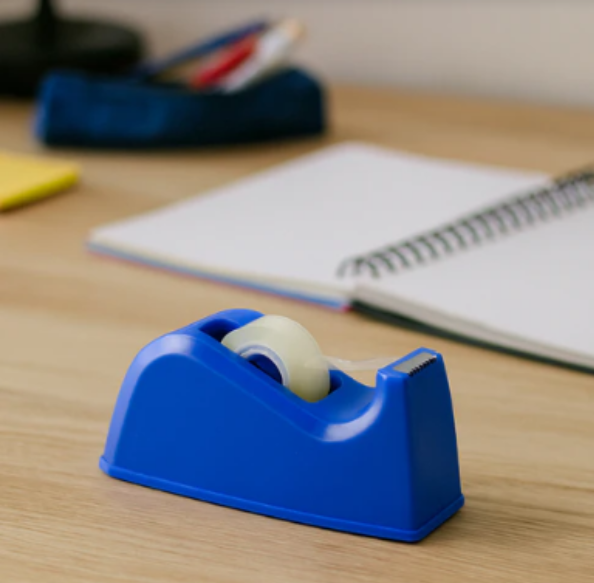 Tape Dispenser Deluxe – Sharp Cutter & Non-Slip Base
