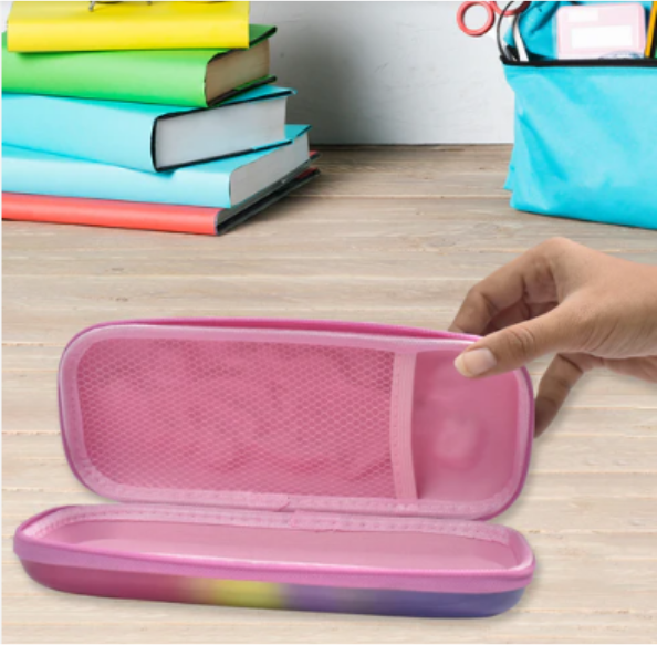Cute Cartoon Pencil Case – Durable Hard Shell with Zipper