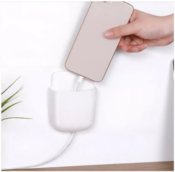 Wall Mounted Storage Pocket – Durable Plastic Organizer for Home