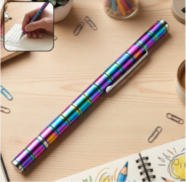 Magnetic Pen – Fidget Spinner & Stress Relief Metal Pen | InkGlow