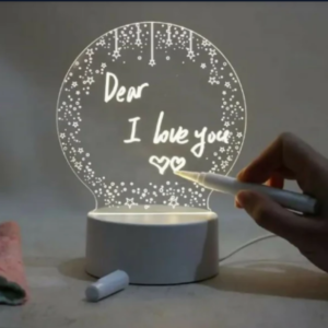 3D Writeable LED Night Lamp – Customizable Warm Glow Light