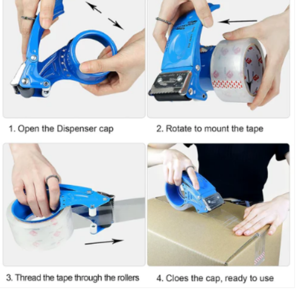 Metal Packing Tape Dispenser – Durable & Ergonomic | VoltDesk