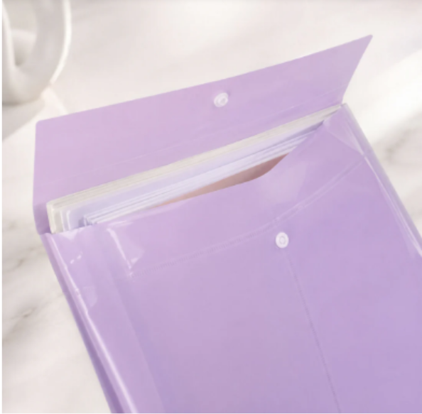 Pastel A4 Vertical Document Folder – Durable & Stylish Organization