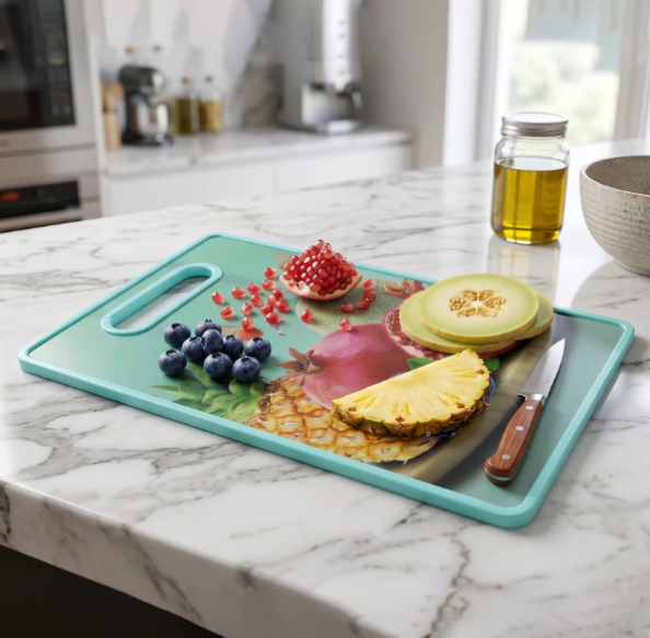 Multipurpose Anti-Slip Cutting Board 36x23 cm with Handle - Image 2