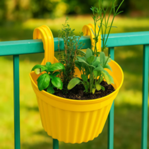 Hanging Plastic Planters - Multicolor UV-Stabilised | Indo Glow