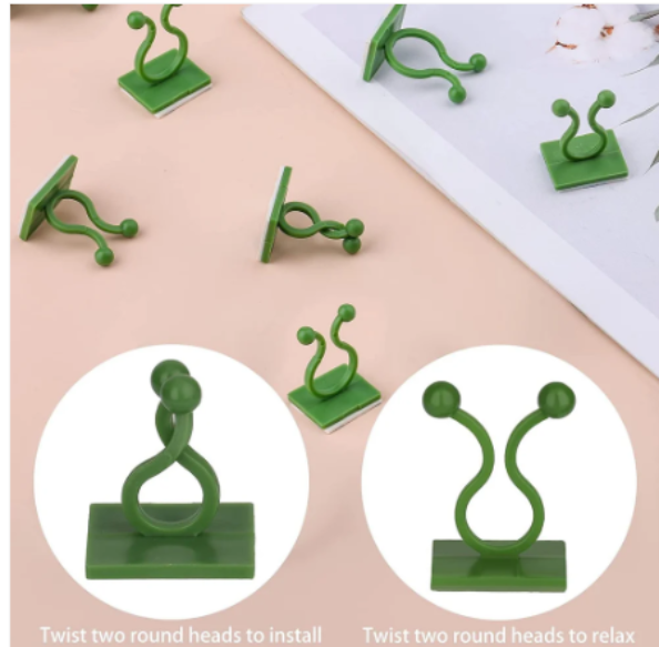 Wall Plant Clips – 30 Pcs Self-Adhesive Support