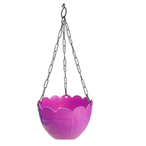 Hanging Flower Pot – Plastic with Chain for Balcony & Garden | Gambit